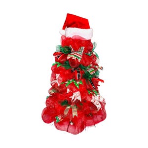 Tomato Cage Tree Video Tutorial, Making a Wire Holiday Tree using the Bough Method, Mesh Tree with Lights Instructional Step by Step Video image 8
