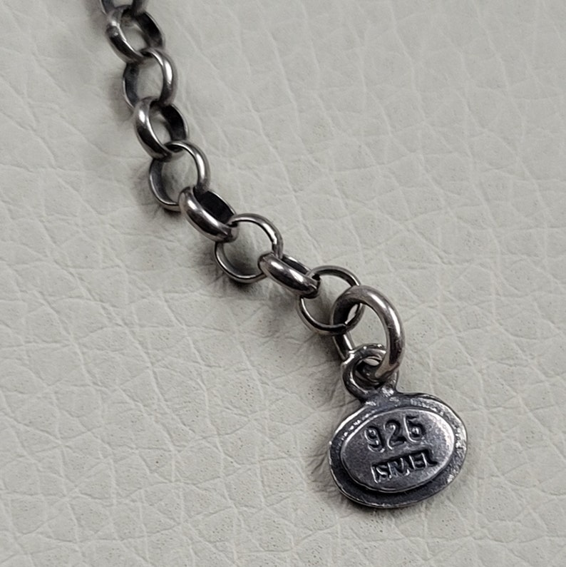 SILPADA Sterling Silver 17 inches Charm Necklace with Mother of Pearl