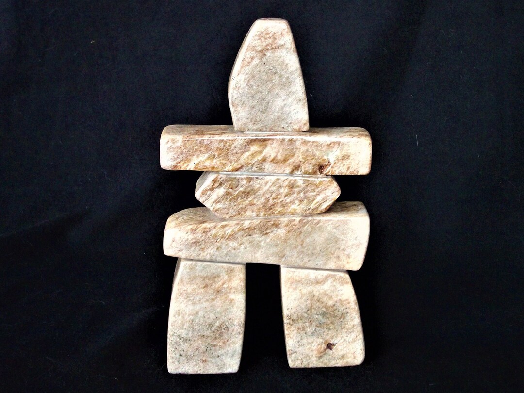 Inukshuk Inuit Carving 10/ Soapstone Carving Sculpture / Etsy