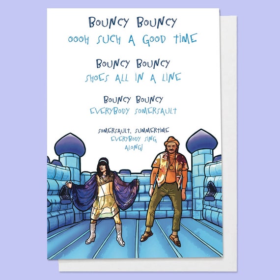 Mighty Boosh Vince Noir Howard Moon Bouncy Crimp Greetings Etsy