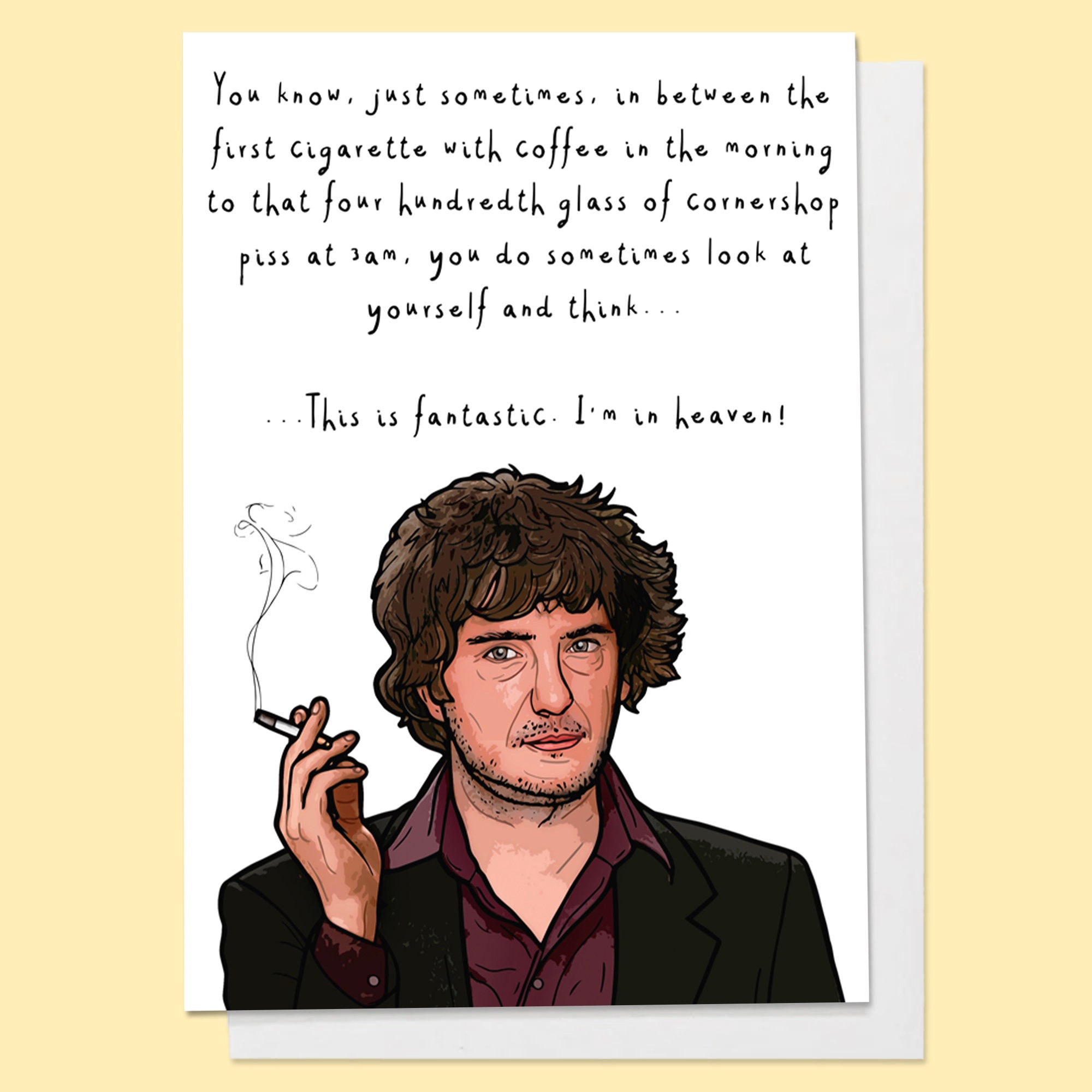 Black Books Bernard Black Funny Birthday Card This is Etsy