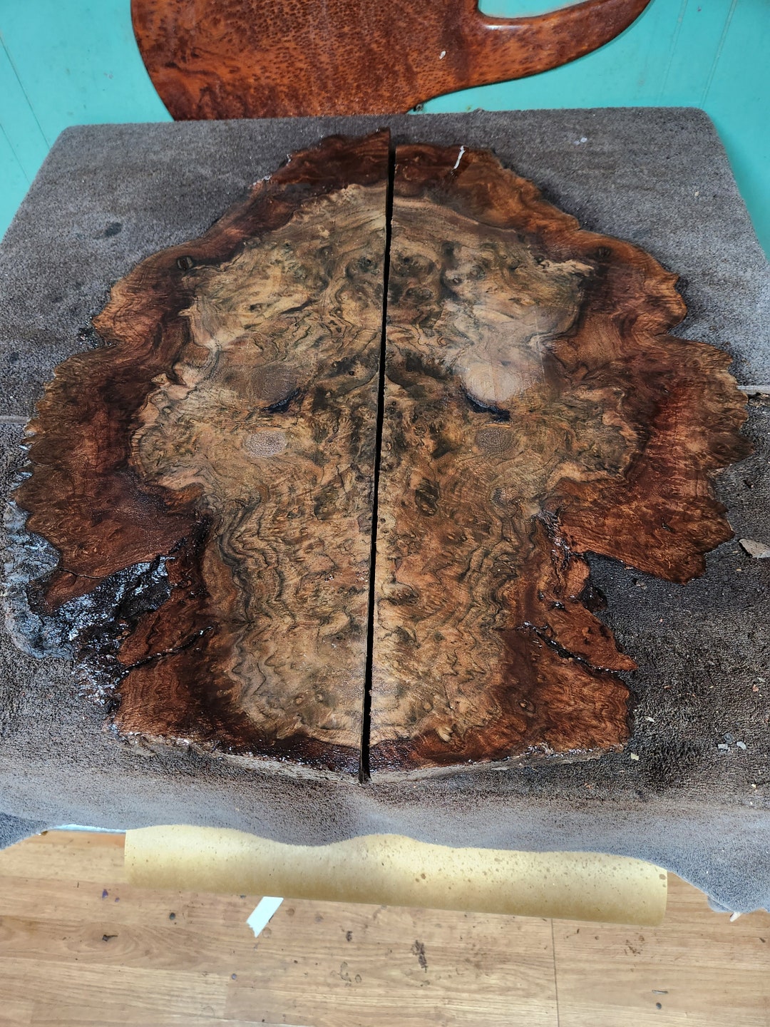 Claro Walnut Veneer Grade Bookmatch Set/wall Art/ River Slabs/ Etsy