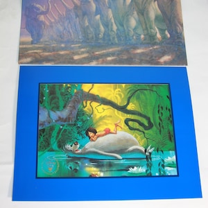 VTG Disney&#39;s The Jungle Book 30th Anniversary Exclusive Commemorative Lithograph - Jungle Book Collectible Knick Knack Disney Gift for her