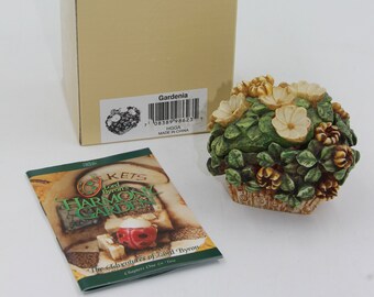 Harmony Kingdom Garden Lord Byron Collection "Gardenia" Trinket Box 1998