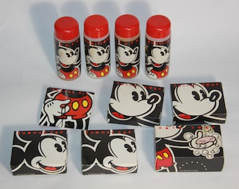 Lot Vtg Walt Disney Resorts Mickey Mouse Club 1955 Soap Cap Shampoo Conditioner Travel kit - Vtg Disney - Mickey Mouse Collectible gift Deco