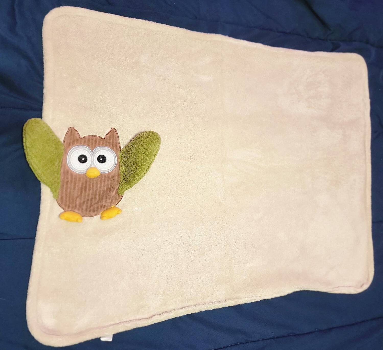 My Little Night Owl Plush Velour Baby Blanket Baby Shower Gift Owl  Nursery decor Gift - owl Decor B