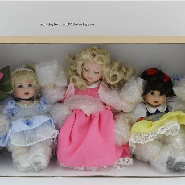 Marie Osmond Disney Tiny Tot Trio Baby Cinderella Sleeping Beauty Snow White NIB Disney Princess - Disney Lover Gift Snow White Collecitble