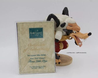 Walt Disney Classic Collection Big Bad Wolf "I'm A Poor Little Sheep.." w/COA