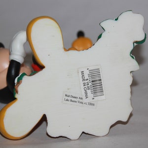 Vtg Disney Mickey Mouse And Pluto Figurine Figure Disney Collectible - Mickey and Pluto on Tree stump - Mickey mouse Collectible knick knack image 7