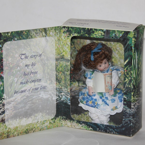 Marie Osmond Enlightened 6" Greeting Card Doll Nelda Pieper NIB holiday gift - Miniature Collectible Figurine Gift - Miniature Doll Gift