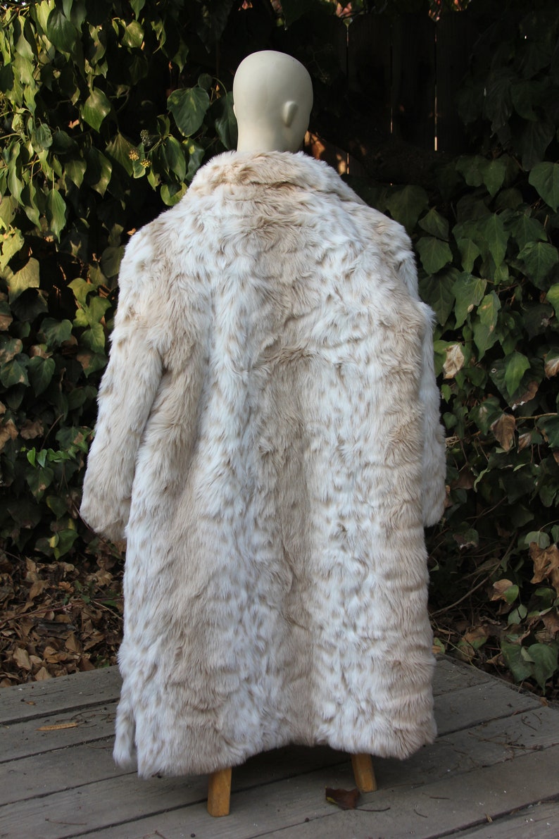 Dennis Basso Snow Leopard Faux Fur Womens Coat Long Lined - Etsy