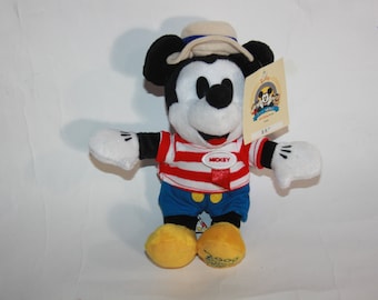Official 2000 Disneyana Convention Public Day Mickey 9" Plush Beanie NWT Disney - Vintage Disney Collectible - Mickey Mouse Collectible gift