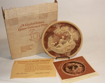 Incolay Cameo Plate Etsy