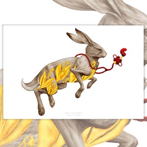 L'année du lapin - Impression d'art