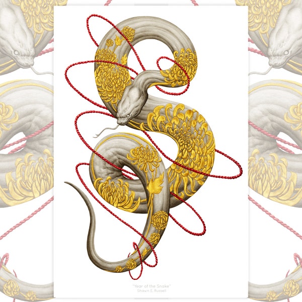 Year of the Snake - Etsy