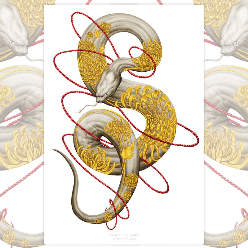 Year of the Snake - Etsy