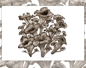 Black Trumpet Art Print