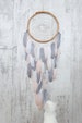 Blush Pink and Gray Feather Dream Catcher - Color Choice - Boho Girls Boys DreamCatcher Wall Hanging Baby Tribal Crib Baby Feathers New Baby 