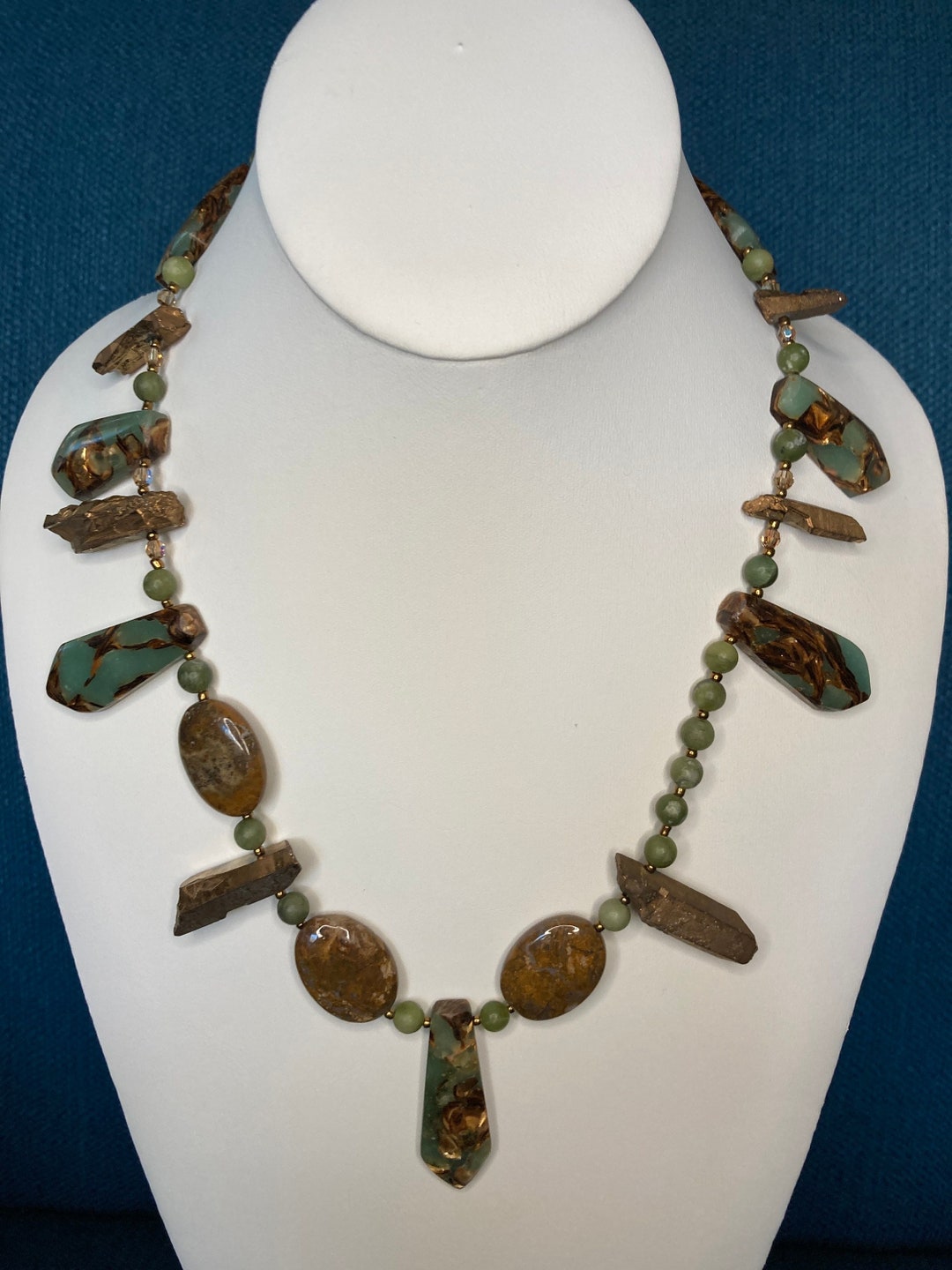 14k Gold And Copper Bornite Pendant Auction