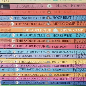 REDUCED Very Good Condition! You Choose - Saddle Club Horse Series Chapter Books 1990&#39;s Teen Fiction, Vintage - Multiple Cover Styles