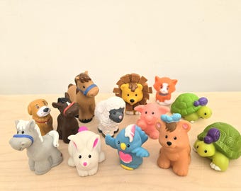 Fischer-Preis Kleine Leute LESEN Bauernhof Haustiere Zoo, Pferd, Schwein, Pony, Hund, Katze, Hase, Schaf