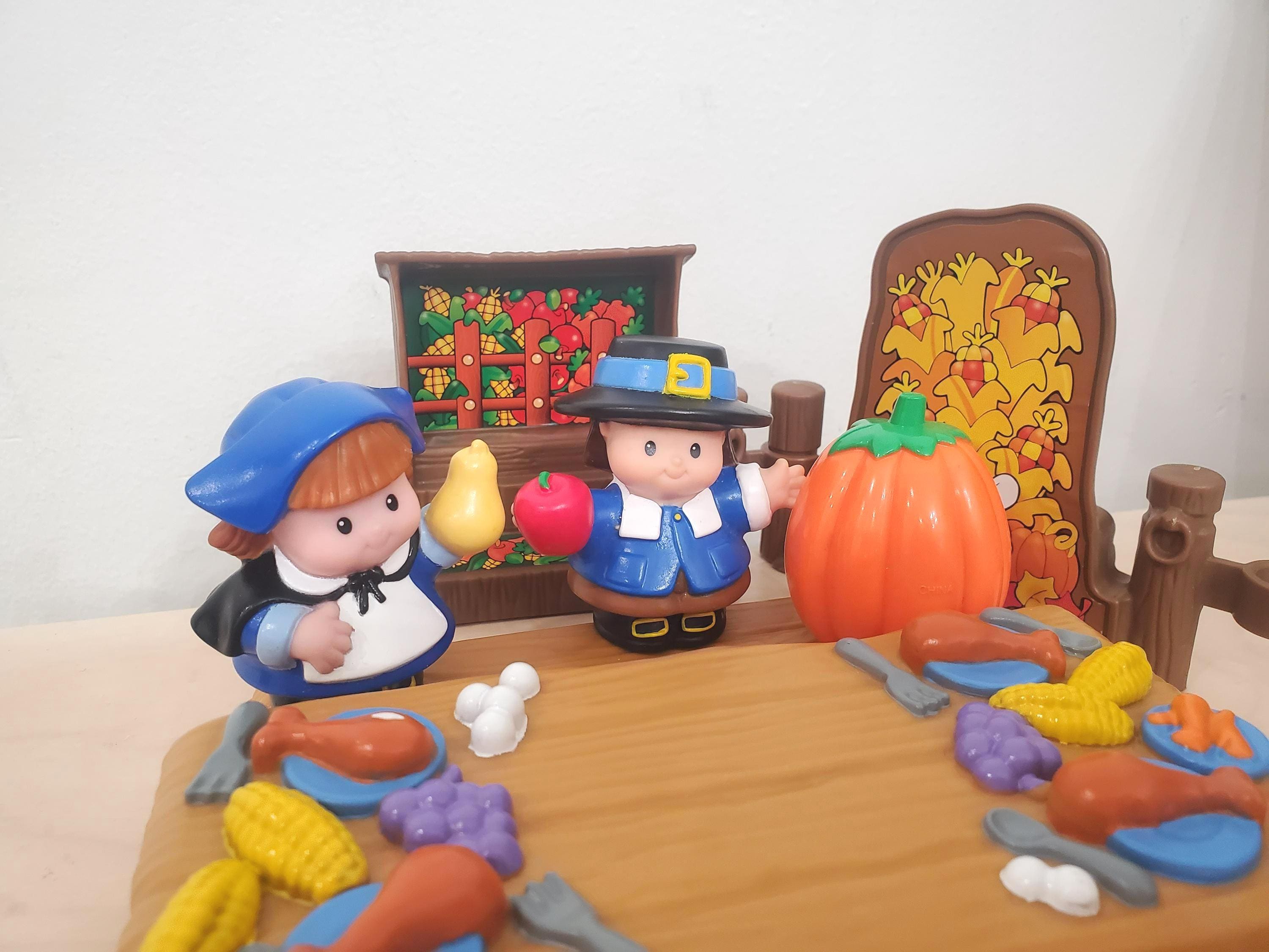 Little People Thanksgiving Replacements Lot! Pilgrim, Fence