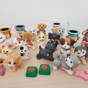 YOU CHOOSE Littlest Pet Shop LPS Kenner 90s Dog Cat and Bunny Figures Toys, Original Collie, Golden, Cairn Terrier, Rottweiler, Trophy