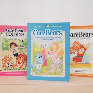 YOU CHOOSE Care Bears Books! Baby Hugs and Baby Tugs Counting Book, The Trouble with Timothy, The Best Prize of All, Parker Brothers