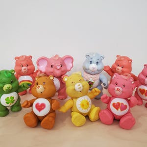 YOU CHOOSE Care Bears Kenner Posable Figures, American Greetings, Vintage, Funshine, Grams, Cheer Bear, Love A Lot, Good Luck