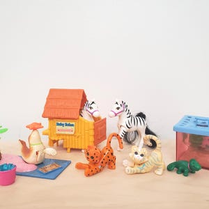TÚ ELIGES Littlest Pet Shop LPS Kenner 90s, Cebra, Bebé León, Leopardo, León Marino, Lagarto, Pez - Lote de Octubre