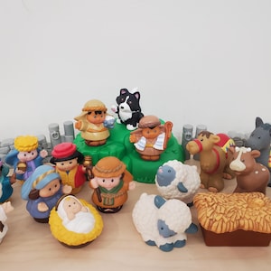 YOU CHOOSE Little People Nativity Replacements Lot! Christmas Baby Jesus, Joseph, Mary, Wisemen, Shepherd, Angel, Camel, Sheep, August Lot