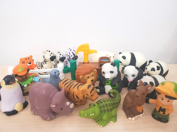 ノーティーZOO トラ ミニチュアマスコット 置物 飾り Little People フィッシャープライス 動物－タイガー