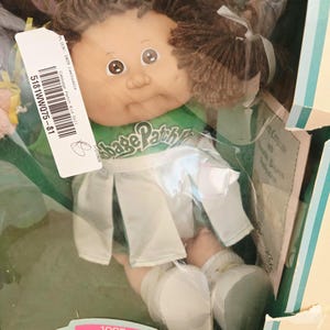 Vintage Cabbage Patch Kids Cheerleader-Puppe von 1985, neu und originalverpackt (NRFB), Geburtsurkunde, Coleco, Elva Jobina