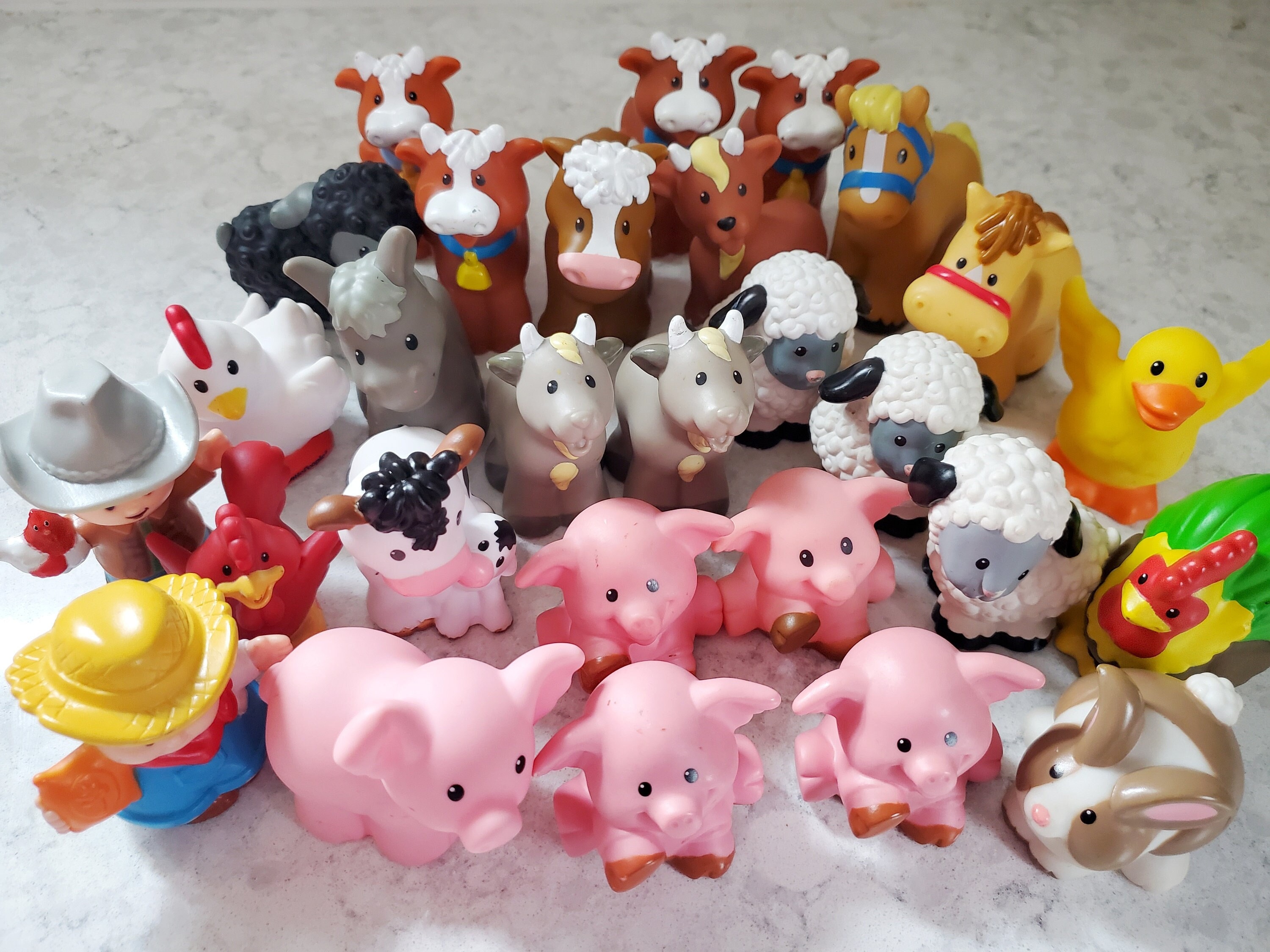 YOU CHOOSE Fisher Price Little People Farm Animals Farmer, Black Sheep ...