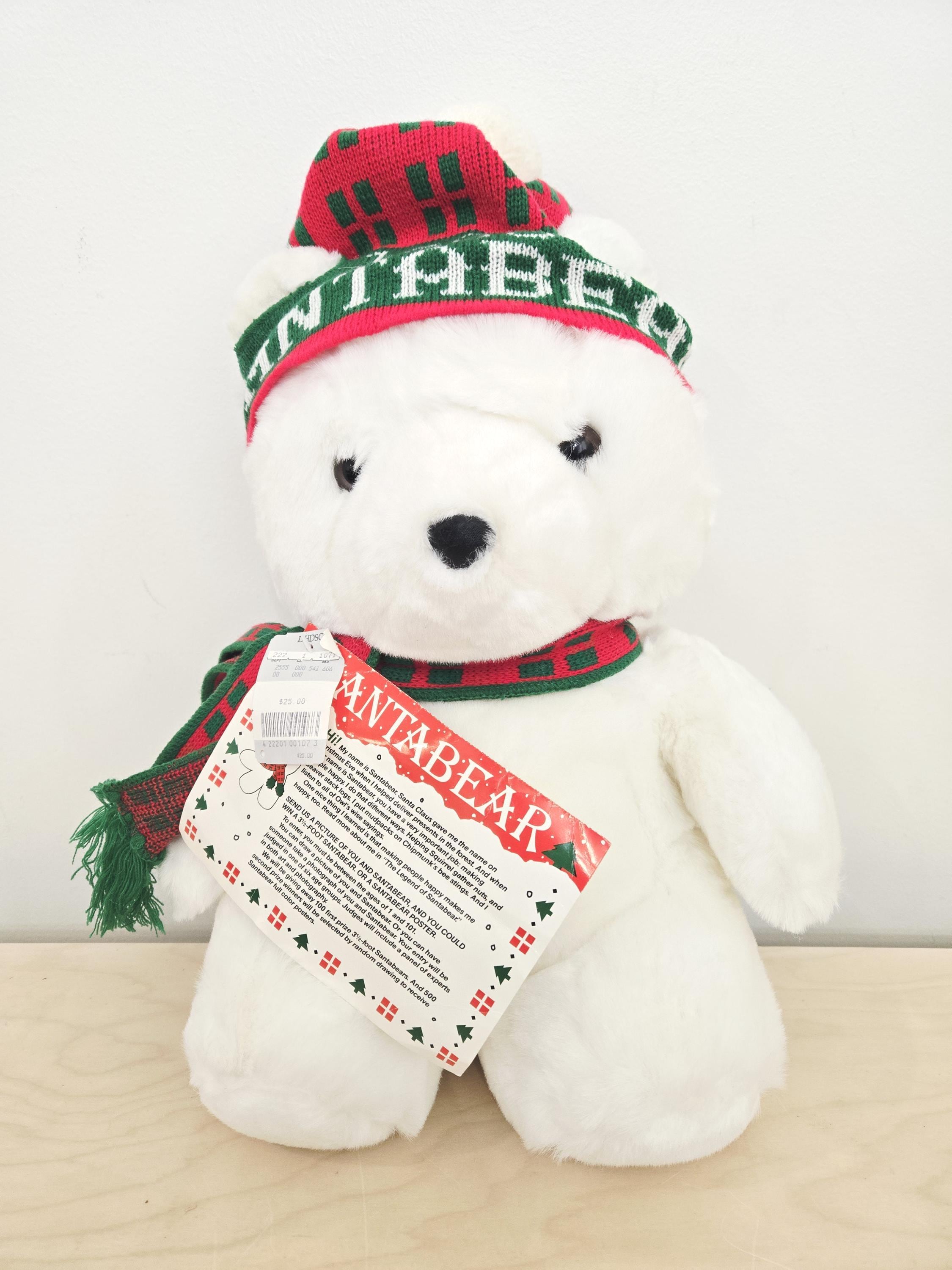 Vintage 1986 Santa Bear Dayton Hudson Santabear Plush 17