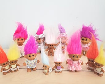 Russ Troll-poppen uit de jaren 90 - Y2K - YOU CHOOSE - astronautenpop, bruiloft, geest, buikdanseres, skater, pasen, baby, ballerina RT212