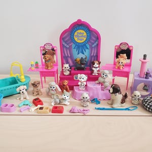 YOU CHOOSE Littlest Pet Shop LPS Kenner Large Lot 90s Dog Cat Figures Toys, Collie, Golden, Cairn Terrier, Accessories, Husky, Beethoven