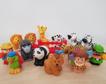 YOU CHOOSE Fisher Price Little People Zoo Animals, FPLP, Parrot, Lion, Giraffe, Panda, Bear, Tiger, Zebra, Gorilla, OctA Zoo