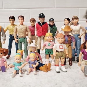 You Choose - Fisher Price Playskool Loving Family Doll Lot. Nursery, Mom, Dad, Baby, Twins, Toddler, Cowgirl, Rider, Spring Lot