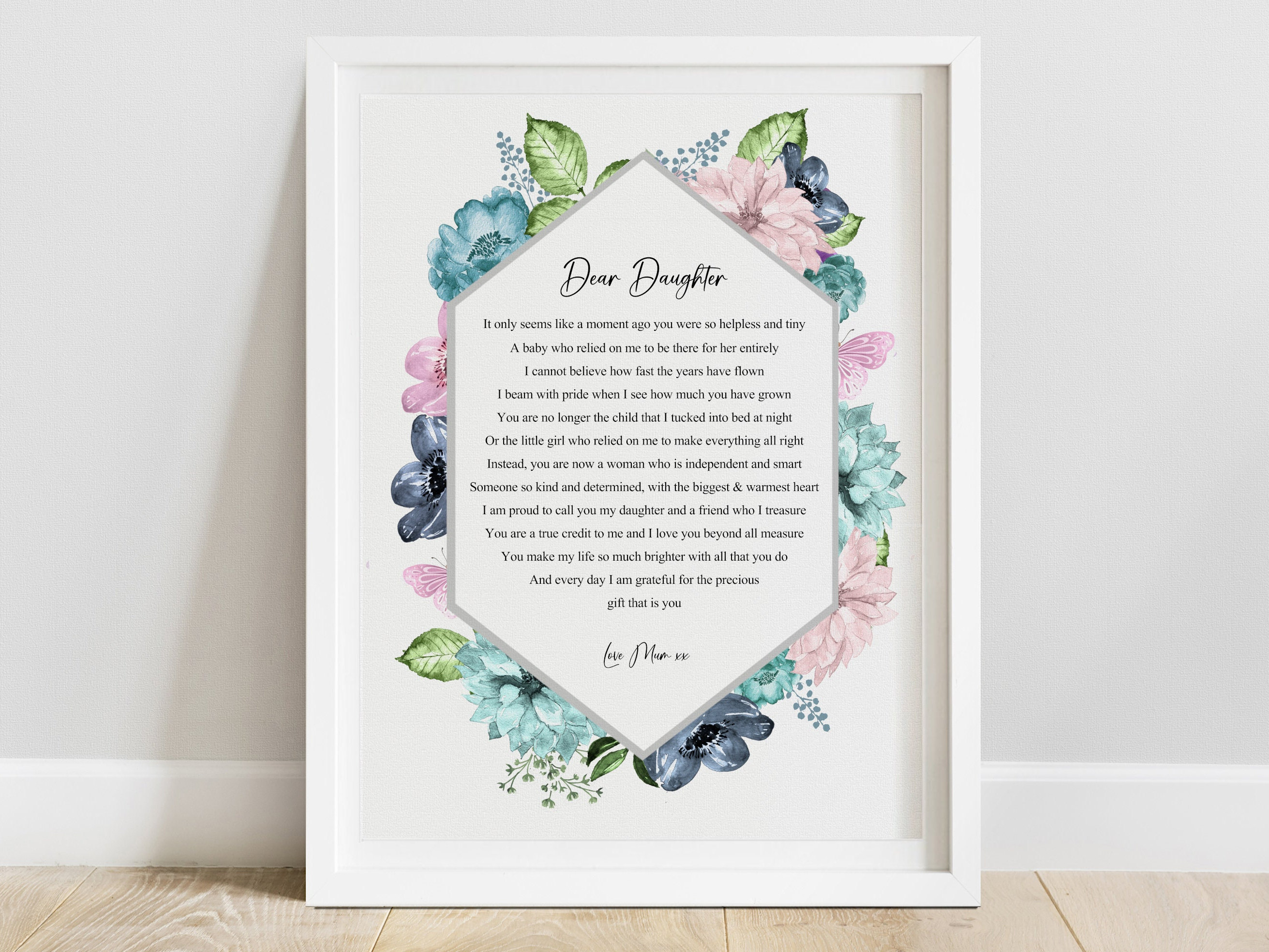 Daughter Poem Print Daughter Gift Dear Daughter Letter - Etsy Hong Kong