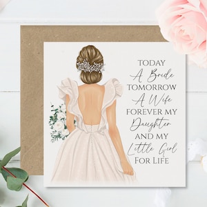 Daughter Wedding Card - To My / Our Daughter on Your Wedding Day