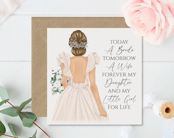 Daughter Wedding Card - To My / Our Daughter on Your Wedding Day