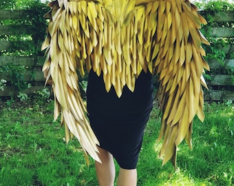 Gold Wings /Gold Eagle Wings / Gold Angel /Angel Wings /Gold costume /Gold accessories /phoyoshoit wings/cosplay wings/anime wings