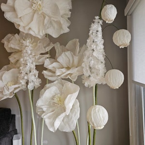 White Flower Collection. Available in different colours. Shipping will be extra