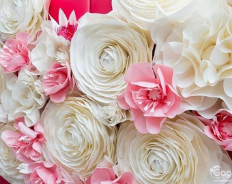 oversize flowers for photowall