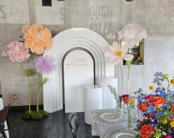 Baptism /Baby Shower /Bridal shower Giant Flower set/ Event flowers