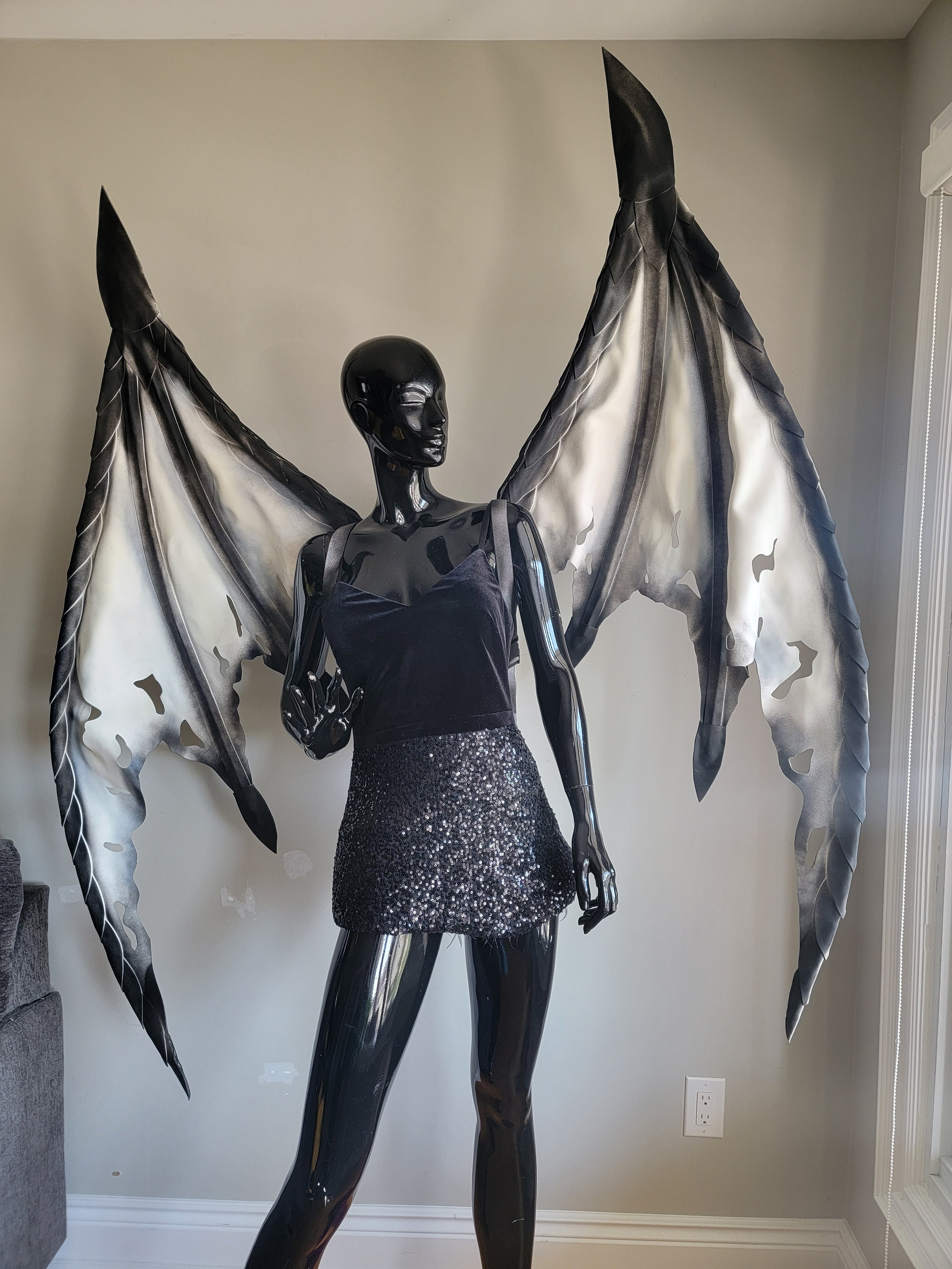 Bat Wings With Cuts 4ft - Etsy