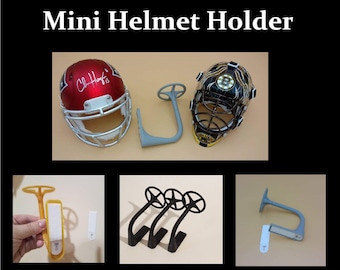 Mini Football Helmet Wall Hanger Mount