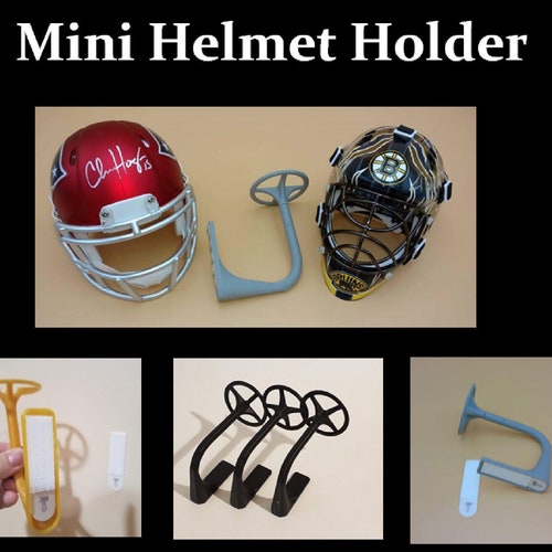 Mini Football Helmet Wall Hanger Mount 