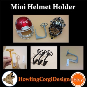 Soporte de pared para mini casco de fútbol americano